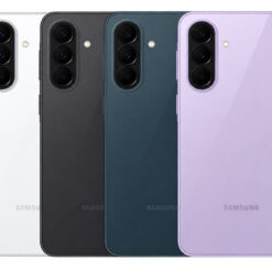 گوشی Samsung Galaxy A37 5G در چهار رنگ سفید، مشکی، سبز تیره و بنفش روشن
