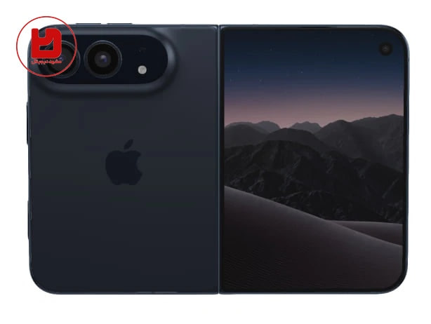 نمای ظاهری و طراحی پشت گوشی تاشو اپل مدل iPhone Duo
