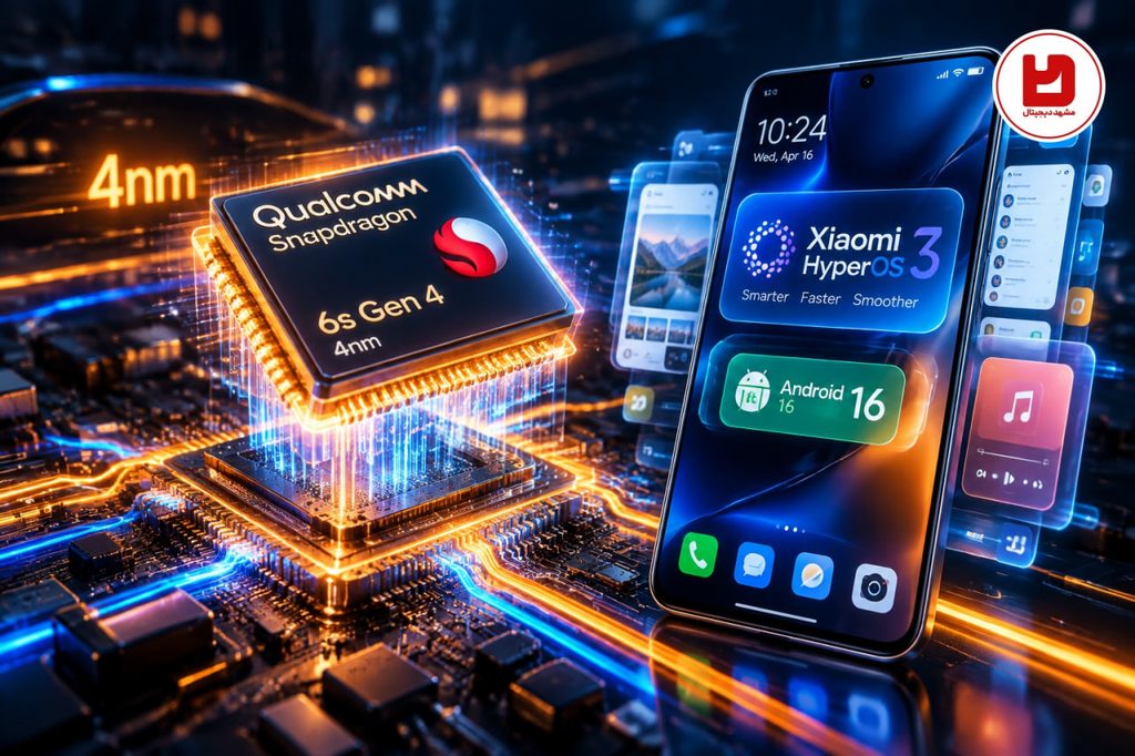 پردازنده ۴ نانومتری Snapdragon 6s Gen 4 و رابط کاربری HyperOS 3 در گوشی ردمی نوت ۱۷ پرو ۵جی
